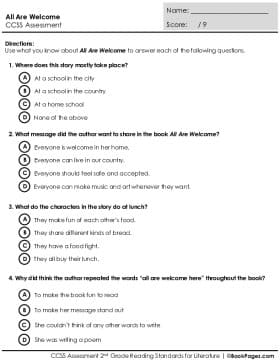 Thumbnail for Comprehension Assessment with All Are Welcome