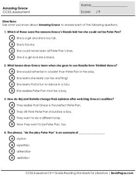 Thumbnail for Comprehension Assessment with Amazing Grace