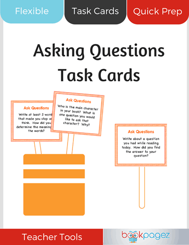 Teaching resource cover for Asking Questions Task Cards