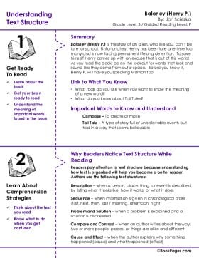 The first page of Understanding Text Structure with Baloney, Henry P.