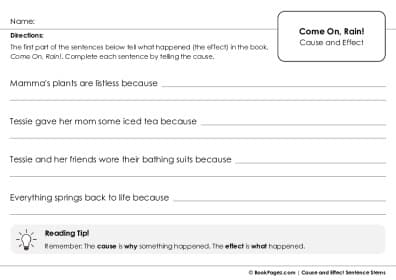 Thumbnail for Cause and Effect Sentence Stems with Come On