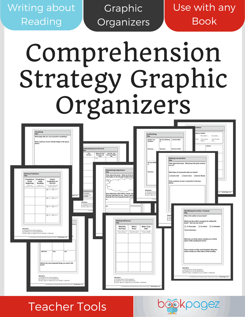 Teaching resource cover for Comprehension Strategy Graphic Organizers