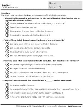 Thumbnail for Comprehension Assessment with Corduroy