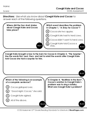 Thumbnail for Comprehension Assessment with Cowgirl Kate and Cocoa