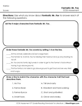 Thumbnail for Comprehension Assessment with Fantastic Mr. Fox