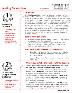 The first page of Making Connections with Frederick Douglass