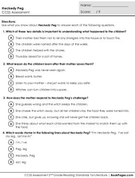 Thumbnail for Comprehension Assessment with Heckedy Peg