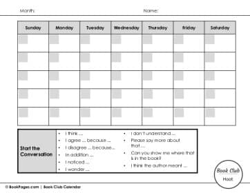 The first page of Book Club for Hoot Management Resources