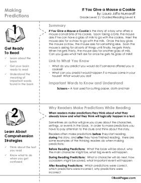 The first page of Making Predictions with If You Give a Mouse a Cookie