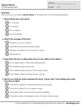 Thumbnail for Comprehension Assessment with Library Mouse