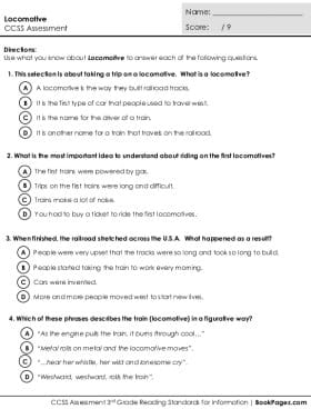 Thumbnail for Comprehension Assessment with Locomotive