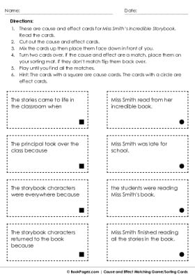 Thumbnail for Cause and Effect Matching with Miss Smith's Incredible Storybook
