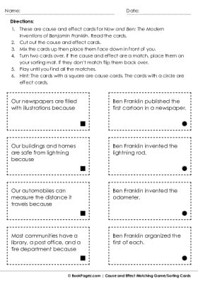 Thumbnail for Cause and Effect Matching with Now and Ben: The Modern Inventions of Benjamin Franklin
