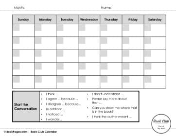 The first page of Book Club for Out of My Mind Management Resources