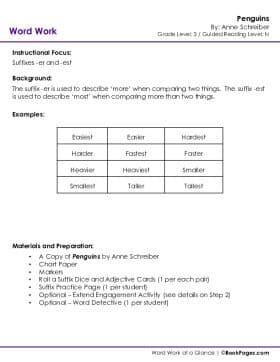 The first page of Suffixes with Penguins