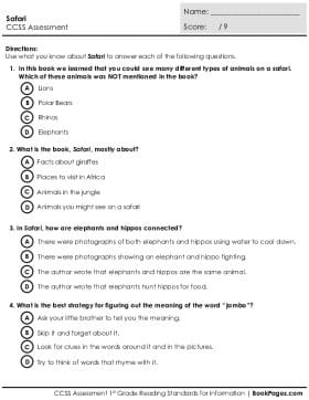 Thumbnail for Comprehension Assessment with Safari