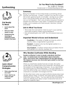 The first page of Synthesizing with So You Want to Be President?