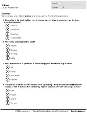 Thumbnail for Comprehension Assessment with Spiders