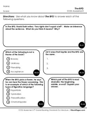 Thumbnail for Comprehension Assessment with The BFG