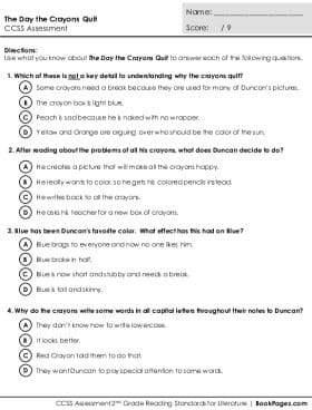 Thumbnail for Comprehension Assessment with The Day the Crayons Quit