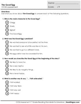 Thumbnail for Comprehension Assessment with The Good Egg