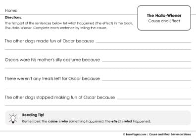 Thumbnail for Cause and Effect Sentence Stems with The Hallo-Wiener