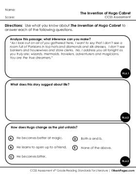 Thumbnail for Comprehension Assessment with The Invention of Hugo Cabret