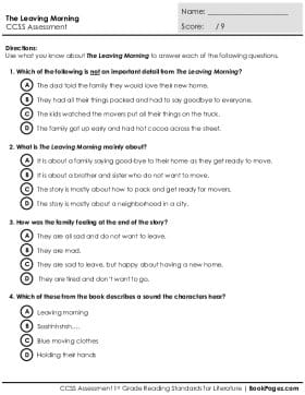 Thumbnail for Comprehension Assessment with The Leaving Morning