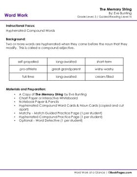 The first page of Compound Words with The Memory String