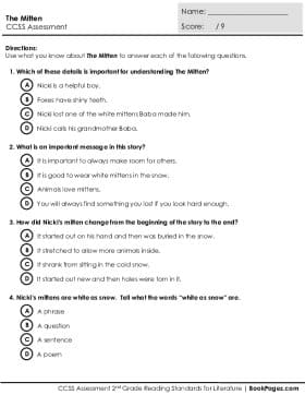 Thumbnail for Comprehension Assessment with The Mitten