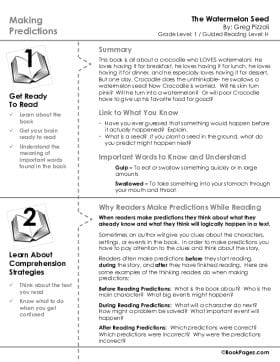 The first page of Making Predictions with The Watermelon Seed